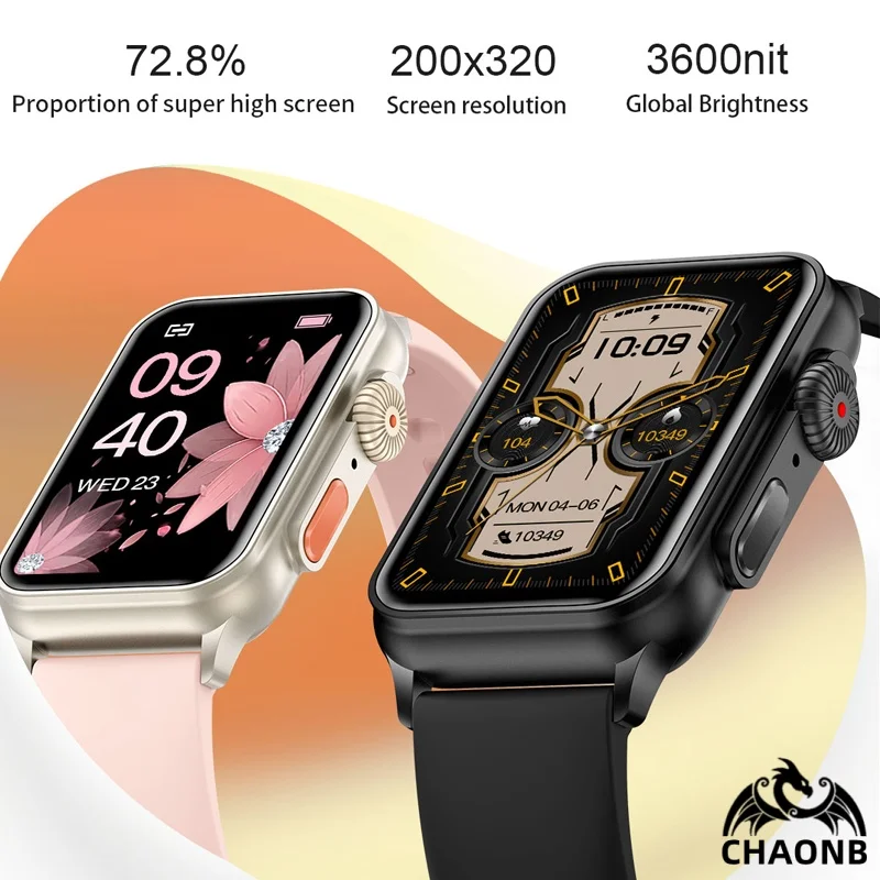 Bluetooth Call Smart Watch Push Message Voice Assistant Fitness Tracker Music Playback Steps Smartwatch Men Women Android IOS