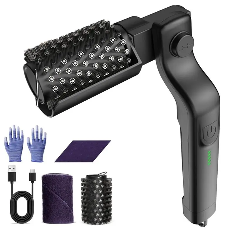 

MOPHE-For Outdoor For Outdoor Grill Electric BBQ Cleaner Brush Wireless Stainless Steel Rotary Grille Brush For Steam Cleaning