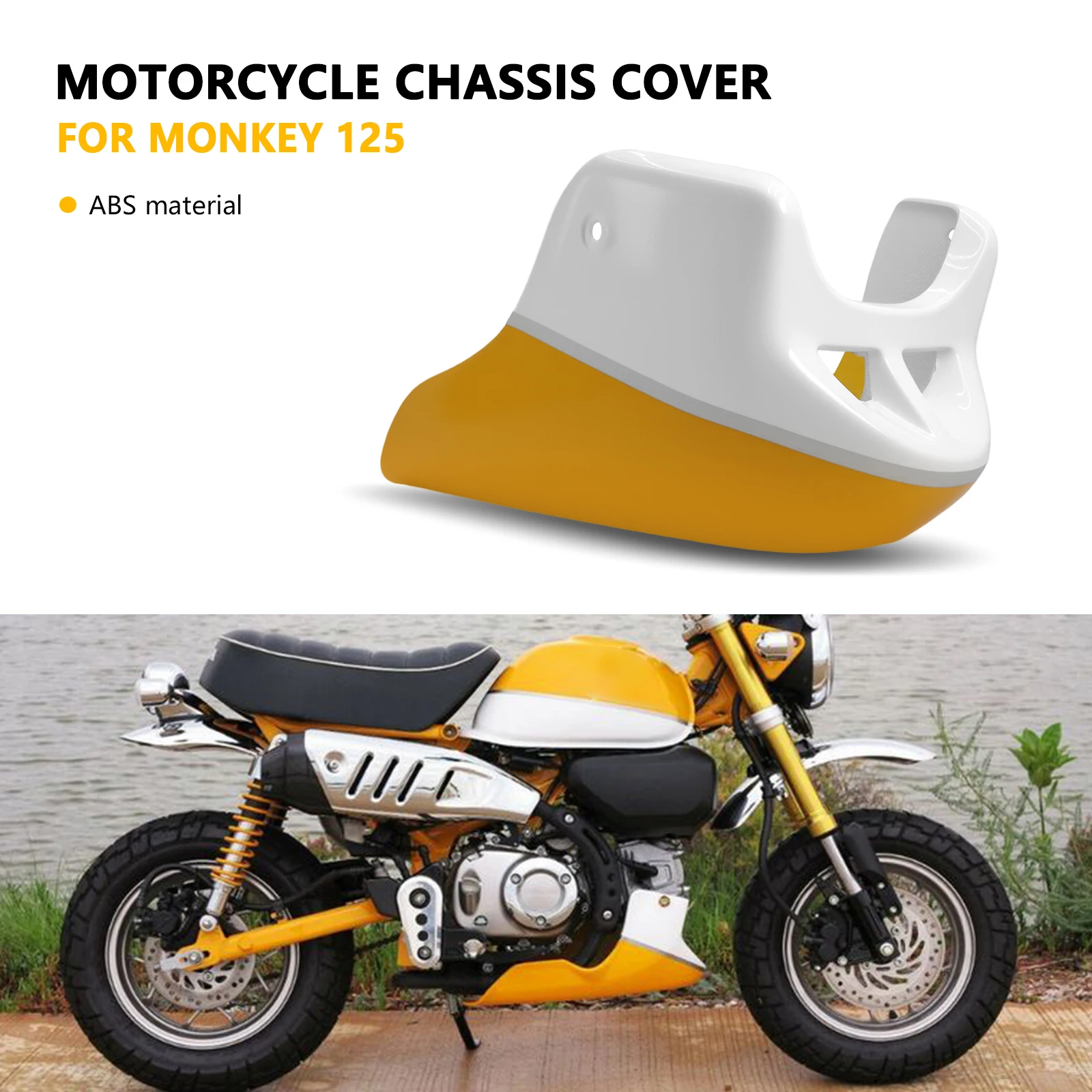 

Защита поддона для мотоцикла, нижняя защита шасси двигателя, защитная пластина, спойлер, крышка для Honda MONKEY 125 Monkey 125 2018-2025