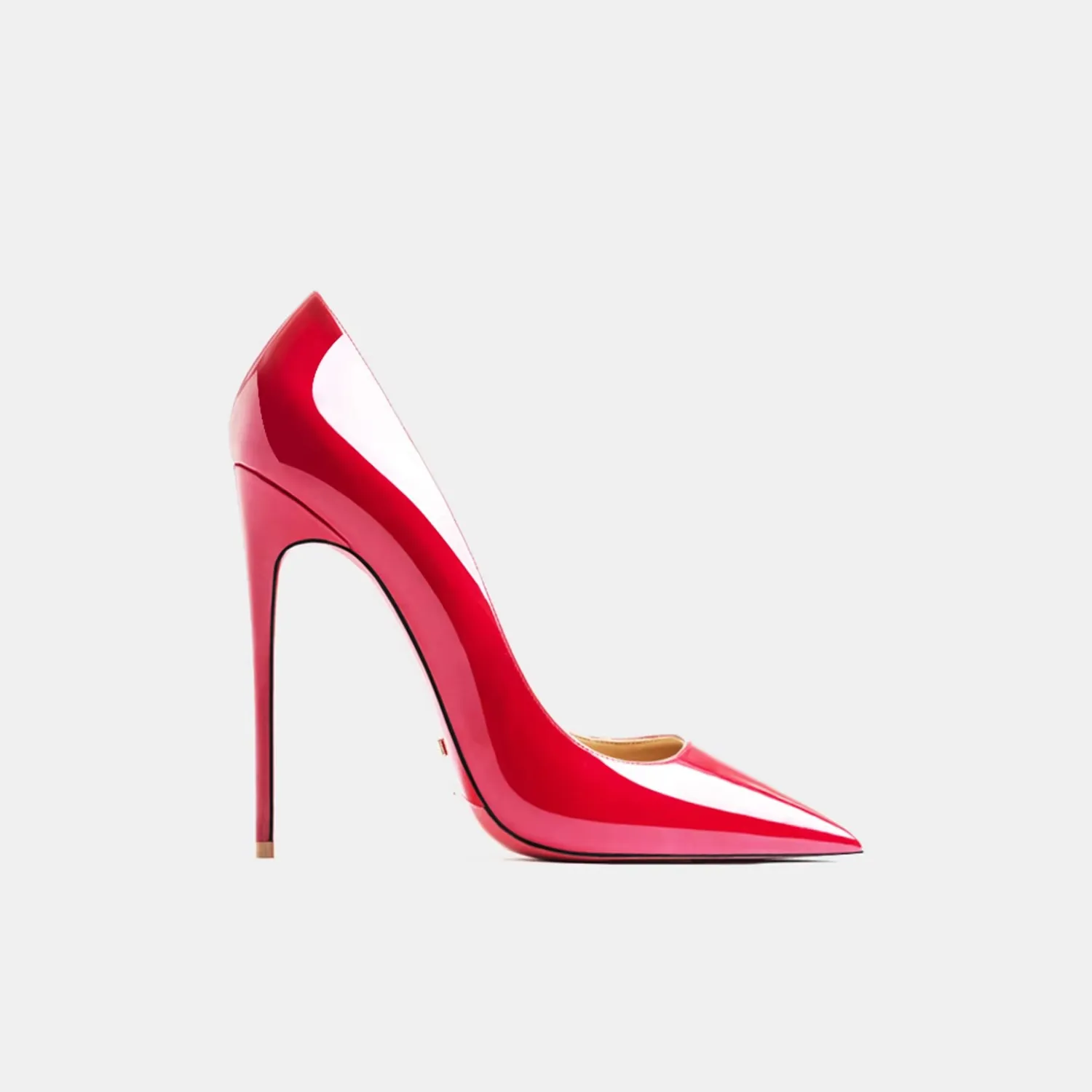 Women heels genuine leather Heels for women Luxury Brand Pumps Red sole Pointed Toe High Heels Elegant Stiletto Ladies Prom Shoe