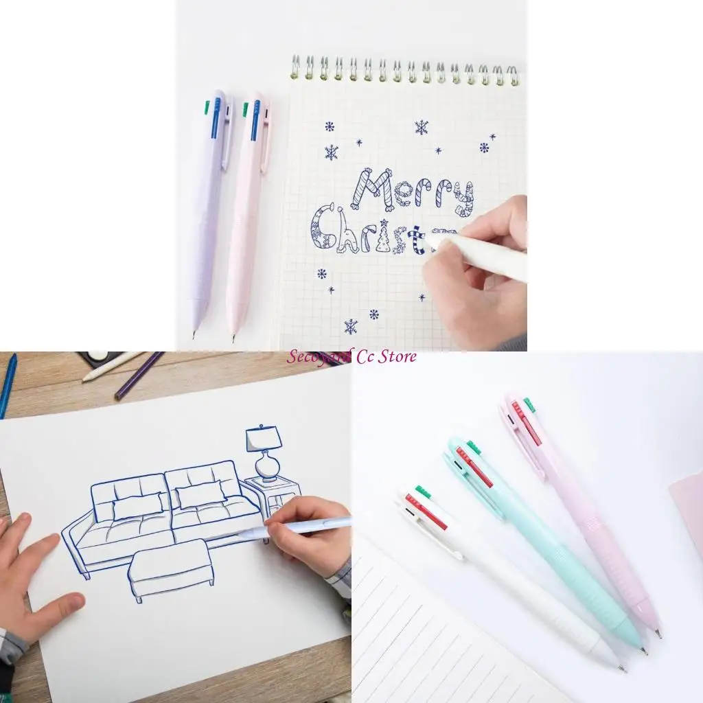 

N3uc 6x/set 4 цвета трансферовый перевозка 0,5 мм выдвижной шар для шарики перевозки перо.