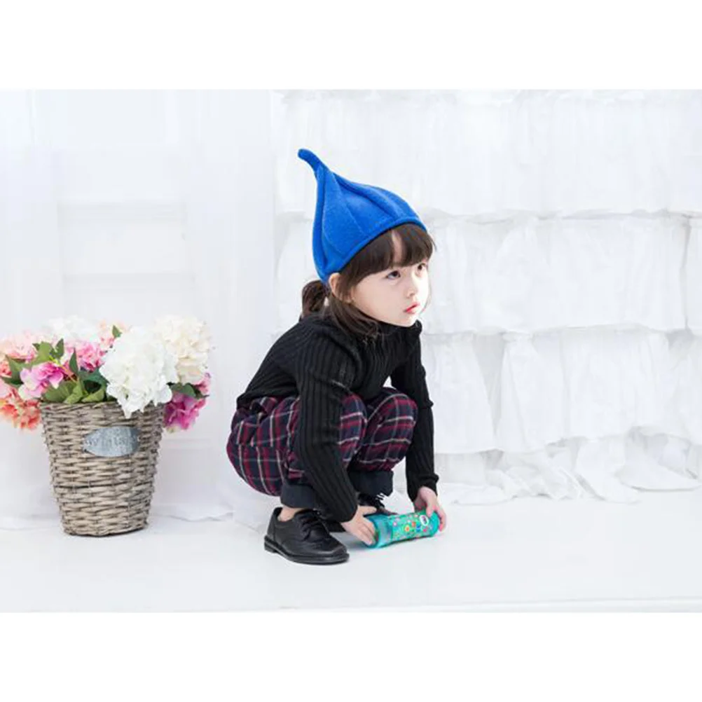 

Winter Kids Pointy Knitted Beanie Royal Girl Hat Toddler Warm Knit Hats Stylish Cold Knit Hats