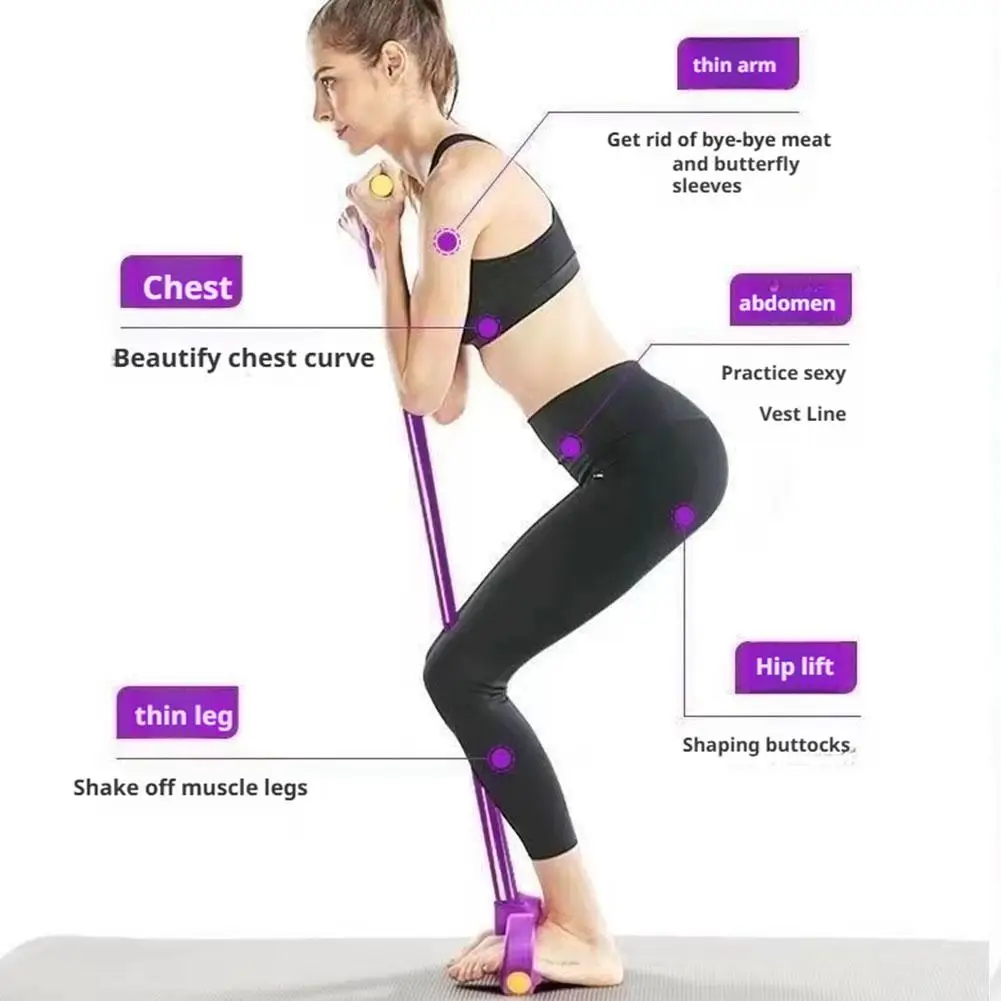 4/6 أنبوب المقاومة الفرقة متعددة الوظائف التوتر حبل أربطة لياقة بدنية 6 أنبوب مطاطا اليوغا دواسة مجتذب للتمارين الرياضية في صالة الألعاب الرياضية #3