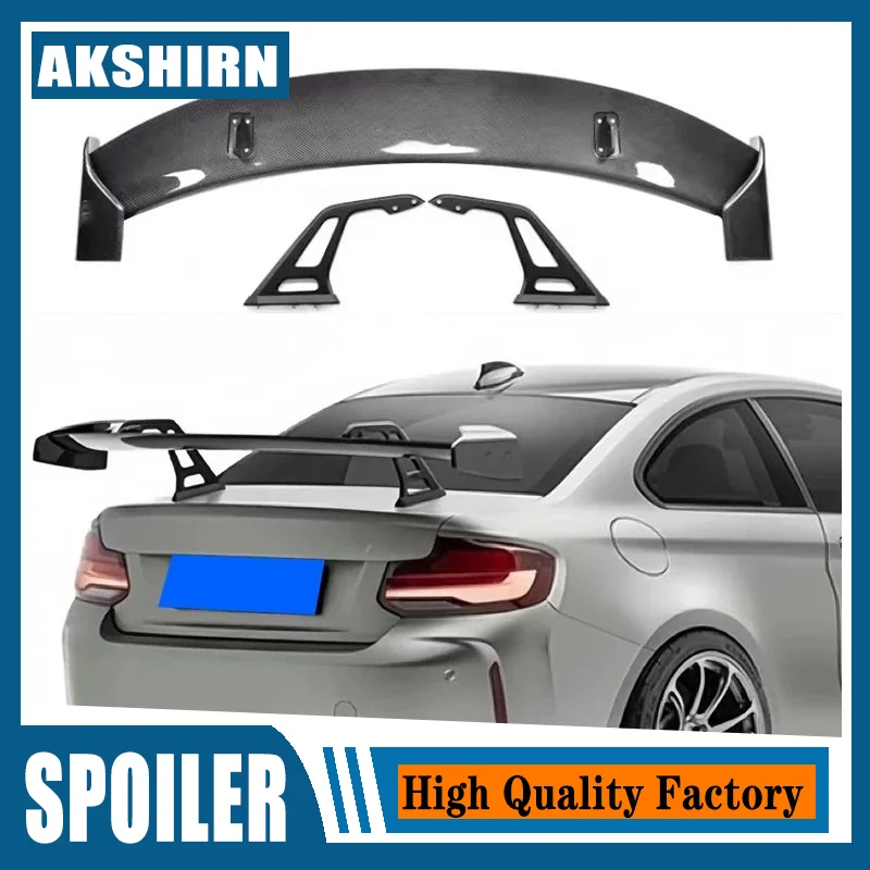 

F22 F23 M2 M3 M4 F87 Real Carbon Fiber MP Style Sporty Rear Trunk Wing Spoiler for BMW 2 Series F22 M2 M3 M4 F87 Year 2013-2020