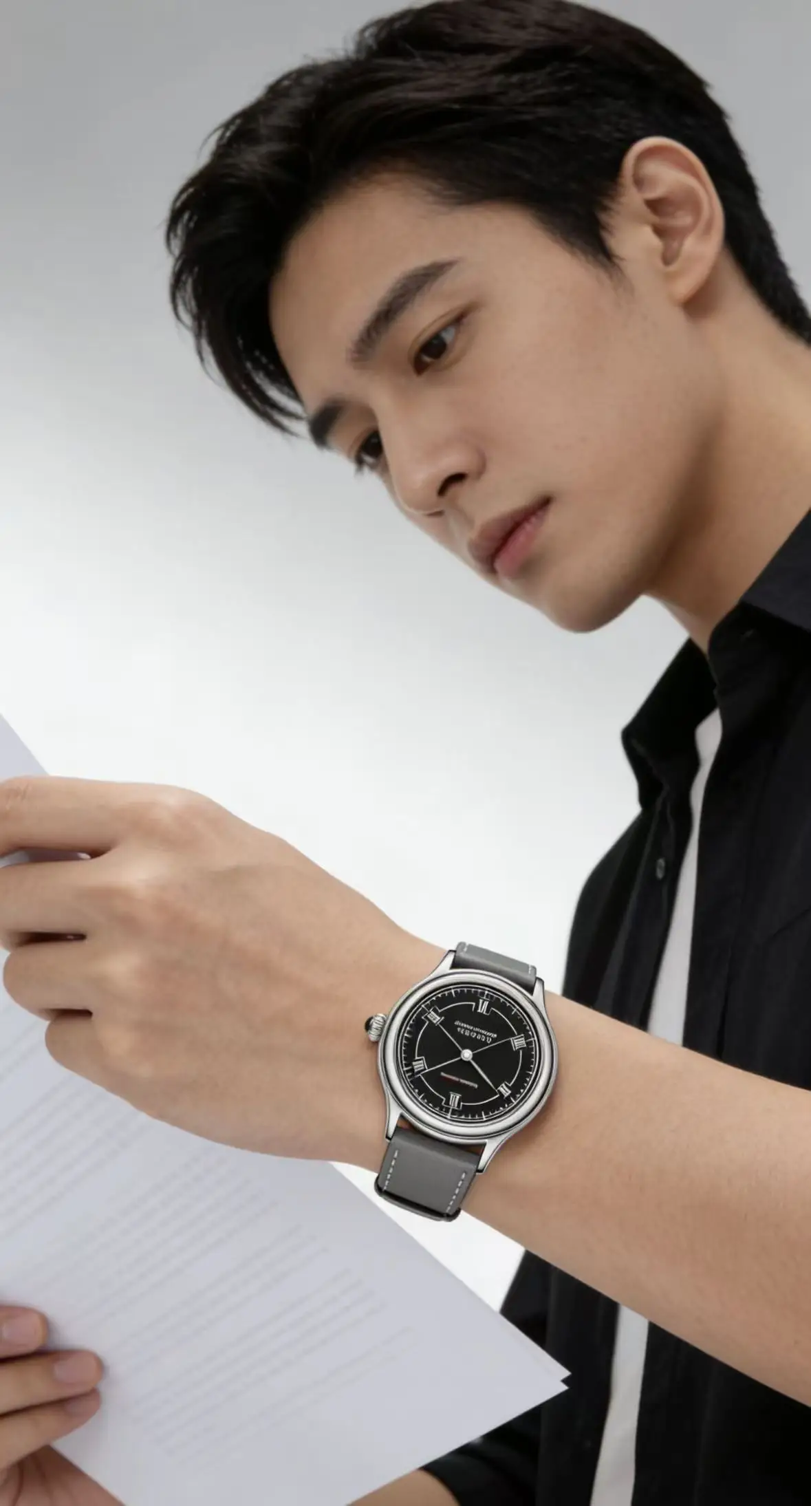 Fashionable retro Farasuti bar dynamic display manual mechanical watch for business and leisure