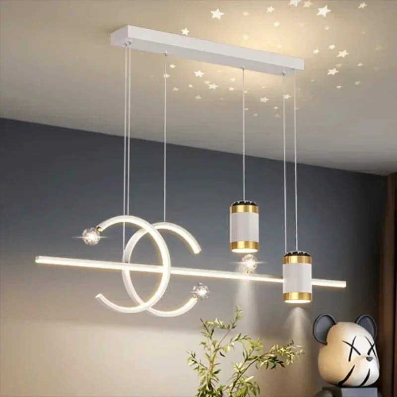 Nordic C Ring Aluminium Spotlight Design Led Pendant Lights Dimmable for Living Dining Room Bar Counter Coffee Tables Luminaires