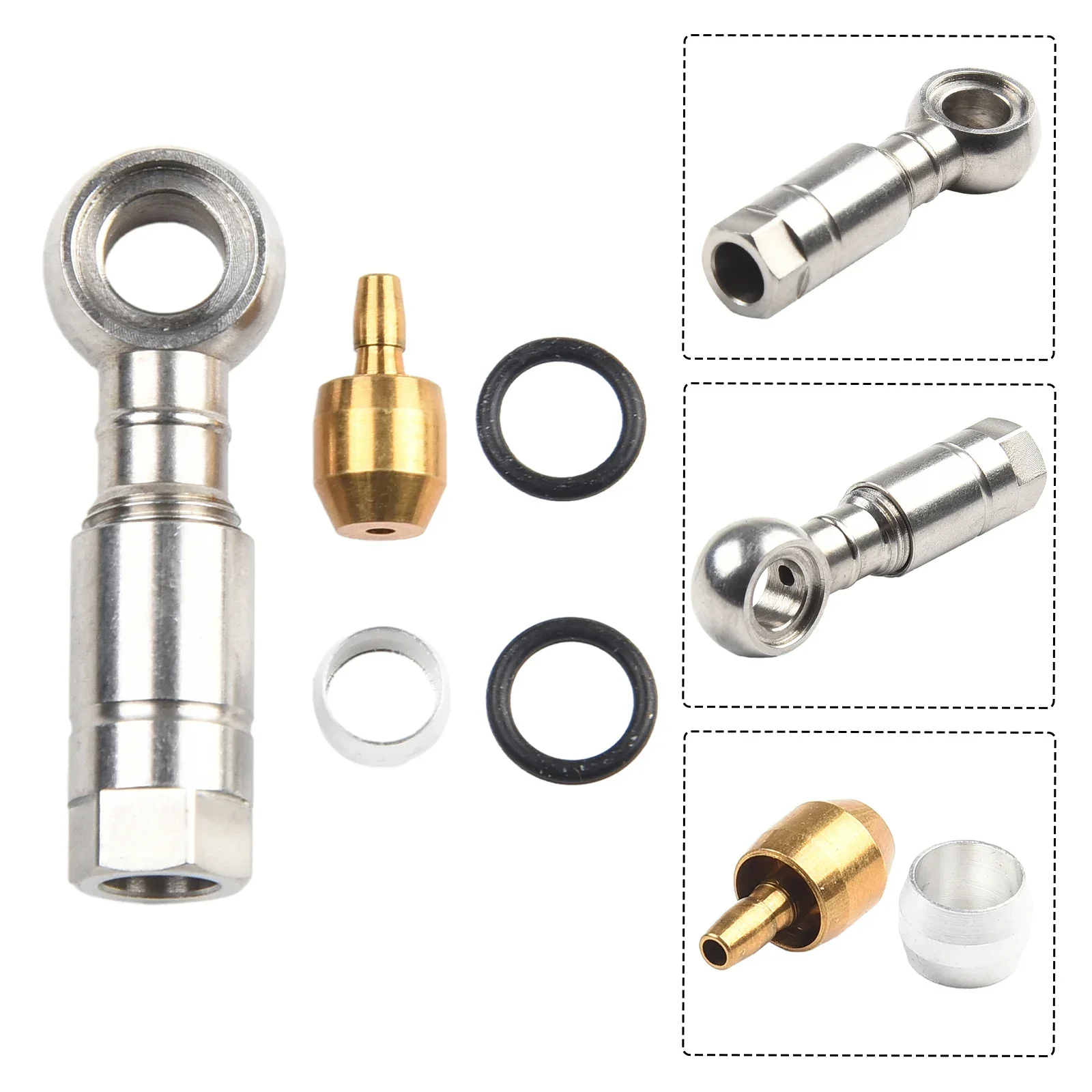 Improve Your Bike's Braking System With Our Hydraulic Disc Brake Cable End Hose Banjo Connector Kit For HAYES Compatible