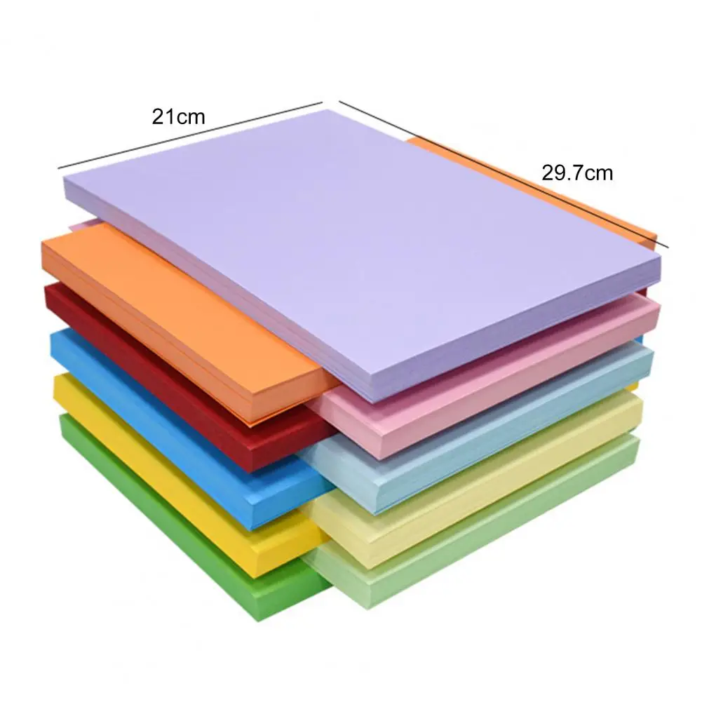 50 Pcs 250 G Cardstock Papers Multicolor Wide Application Versatile Smooth Cardstock Papers For DIY Cards Crafts Invitations