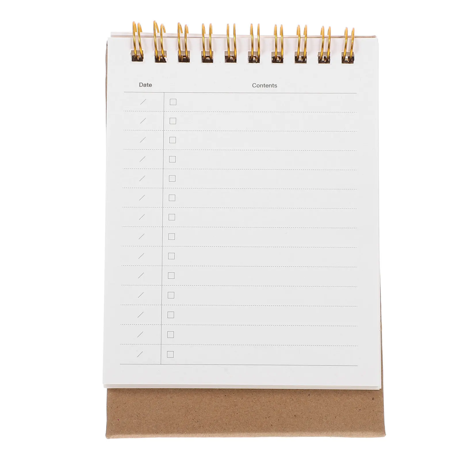 

2025 Functional Desk Calendar Standing Flip Style Minimalist Aesthetic Spiral Bound Monthly Planner with Ample Note Area
