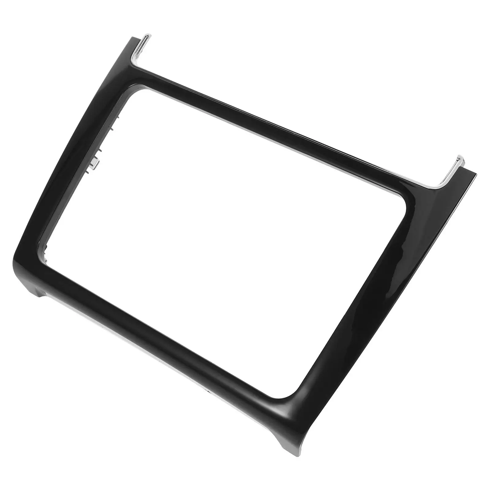 Vehicle Navigation Screen Protective Frame Compatible for Polo 2014-2019 Dashboard Protector Black Car Navigation