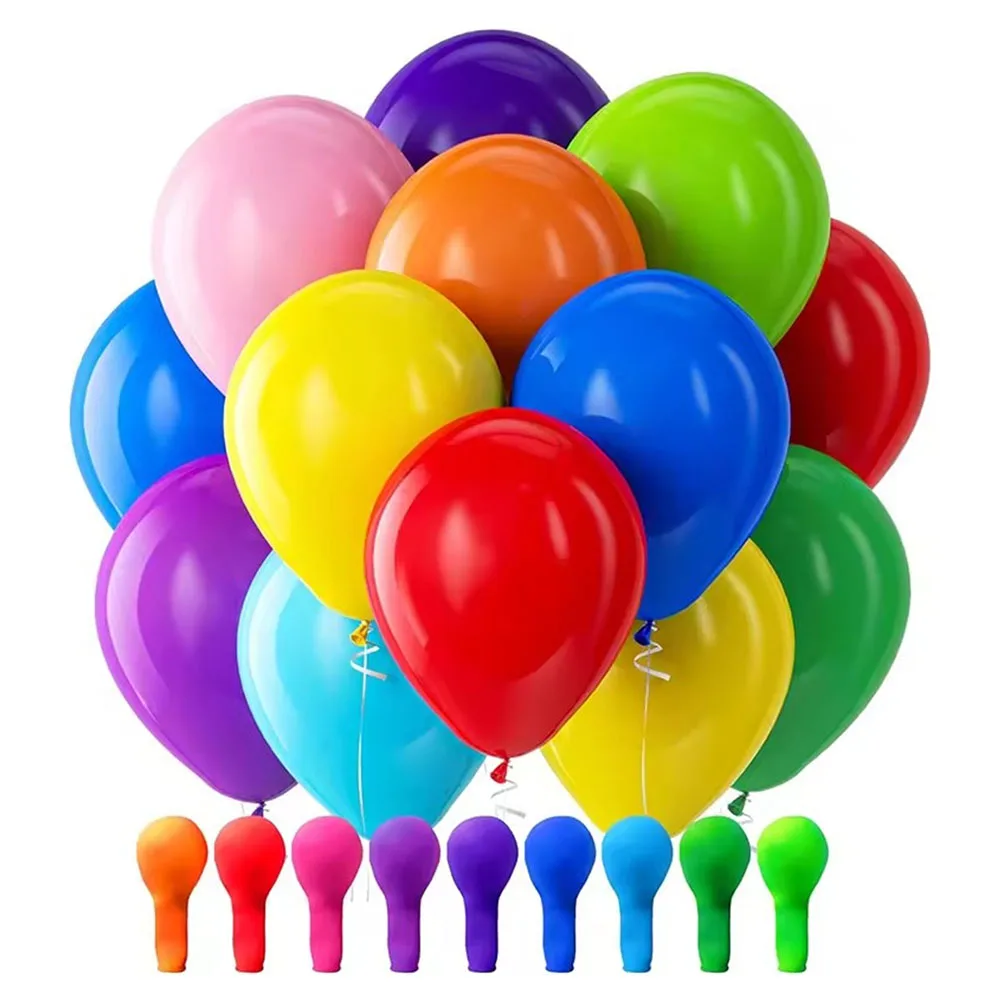 50/100 Globos Redondos Mate de Arcoíris de 5 Pulgadas para Bodas, Cumpleaños, Fiestas, Decoración DIY Única