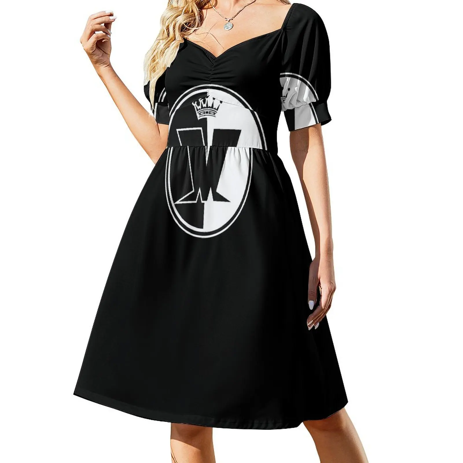 

MADNESS Short-Sleeved Dress elegant chic wedding evening dresses women's evening dresses