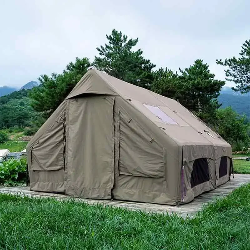 Fire Rabbit Custom Glamping Air Tent Inflatable Tent Dome Camping Tents 4 Persons Waterproof Outdoor