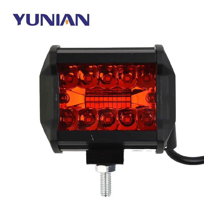

4 Iuch 4x4 Car Led Work Light Bar 9-32V 60W Spotlights Waterproof LED Headlights RED Fog-Lamp for SUV ATV Truck Vehicles