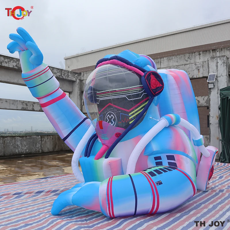 

6m 20ft tall Outdoor Giant Inflatable Spaceman Inflatable Astronaut with led light for advertising