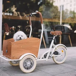 Bicicleta de paseo inverso para mascotas, triciclo para niños, gato y perro