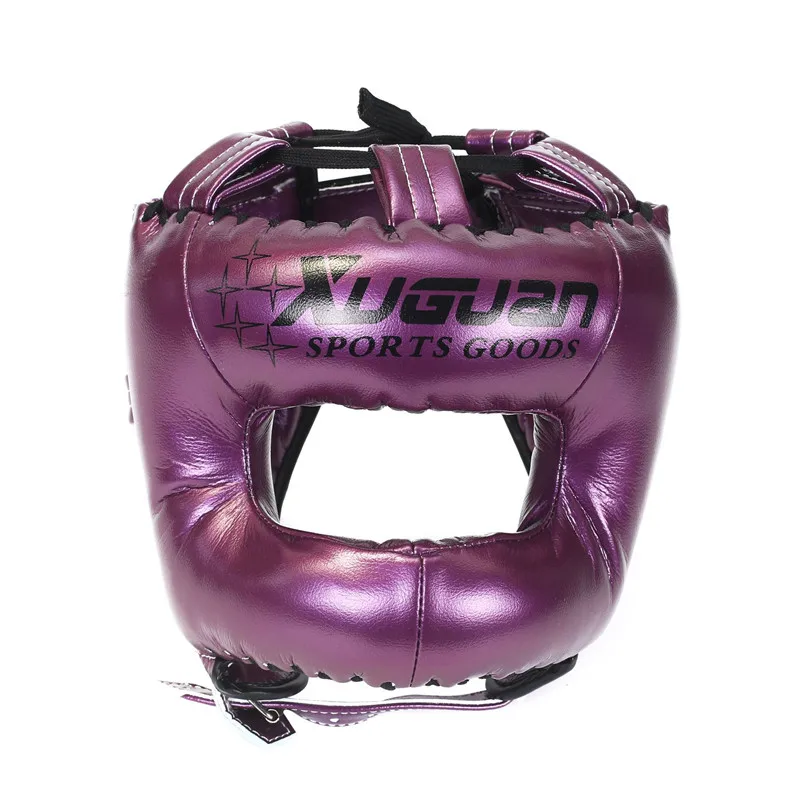 Professional MMA Boxing Beam Head Protector PU Boxing Helmet Sanda Karate Muay Thai Fitness Headgear Boxing Training Accessories