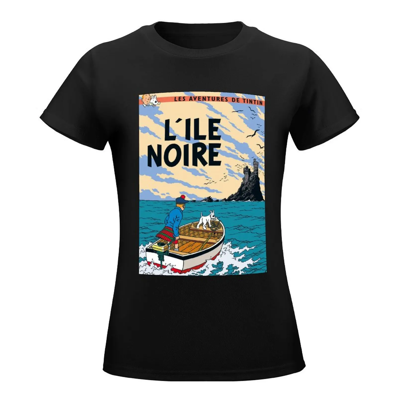 L'ILE NOIRE T-Shirt cute clothes female western t shirts for Women