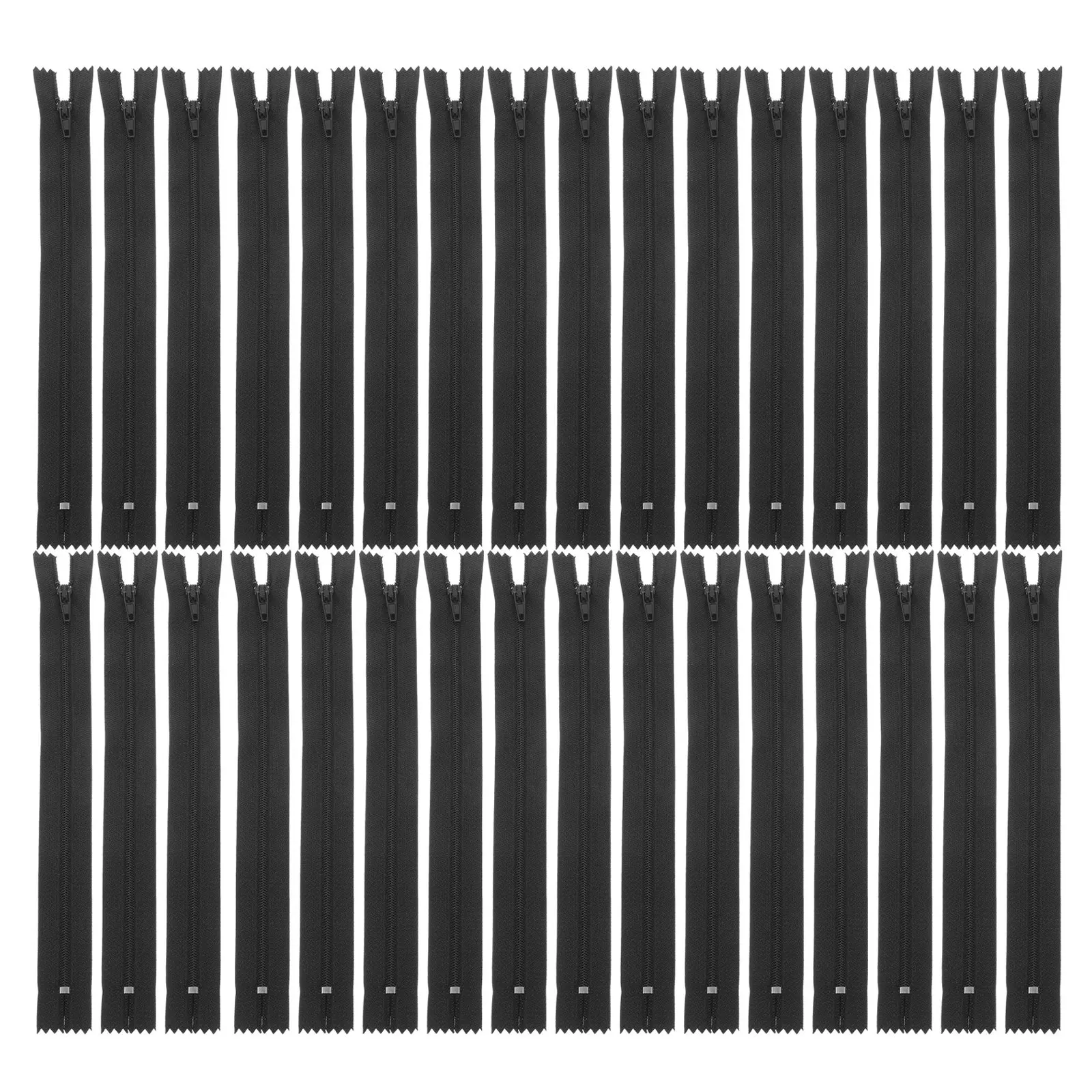 

200Pcs Black Invisible Nylon Zipper 9 Inch Smooth Gliding Self-Locking Sewing Zipper for Dress Pants Coats Bags DIY Clothing