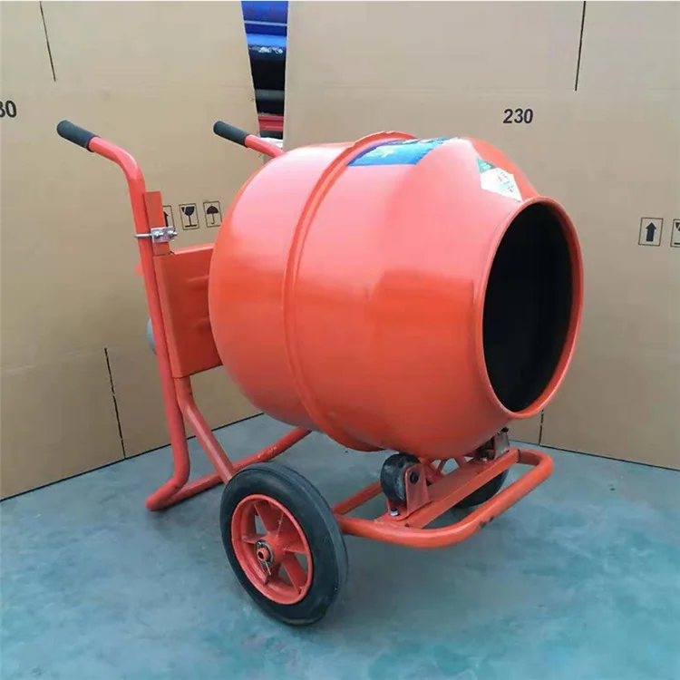 Easy operate Hand push portable cement mixer electric engine concrete mixer easy operate