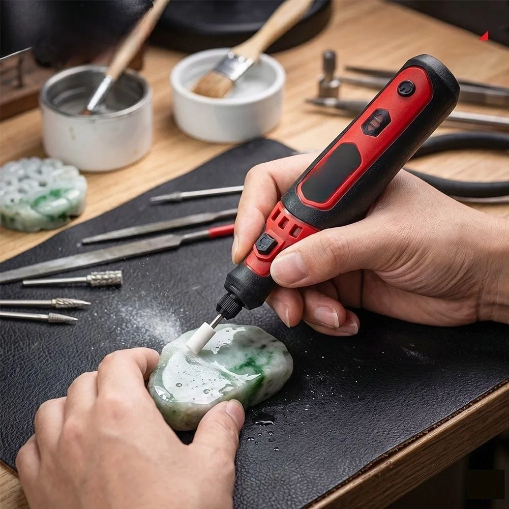 Cordless Rotary Tool Kit Small Power Carving & Polishing Grinder Suitable For Grinding, Polishing, Carving, And Drilling