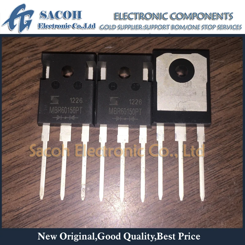 

10Pcs MBR60150PT or MBR60150WT MBR60150 TO-247 60A 150V Schottky Barrier Diode