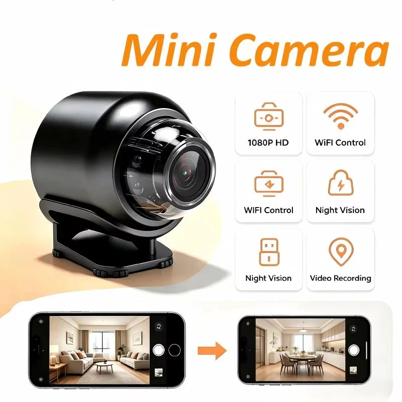 Mini X5 1080P HD Camera WiFi Wireless Night Vision Motion Detection Security Video Cam 140 Degrees Wide Angle Camcorder New