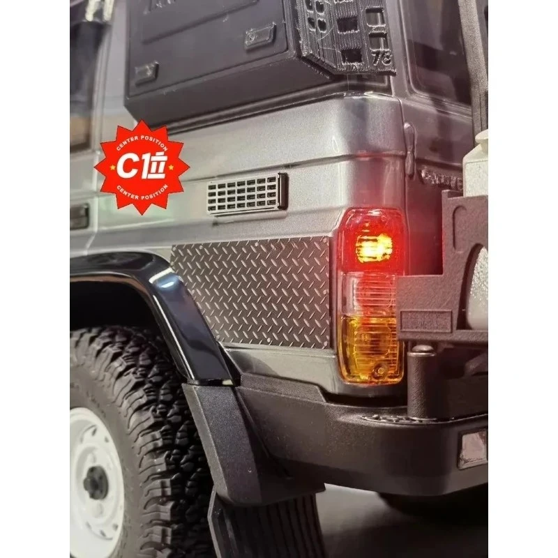 For RGT EX86190 1/10 RC Car LC76 Land Cruiser Crawler, Rear Anti-Scratch Steel Plate Etch Parts, Upgrade Metal Accessories