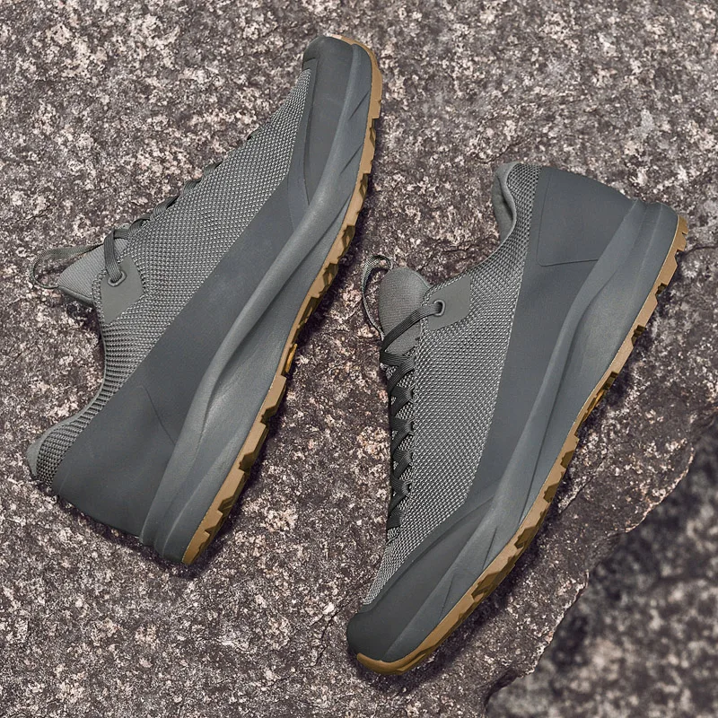 

Мужская походная обувь, уличная легкая дышащая спортивная обувь с сеткой, модная походная обувь для бездорожья, размер 38-45