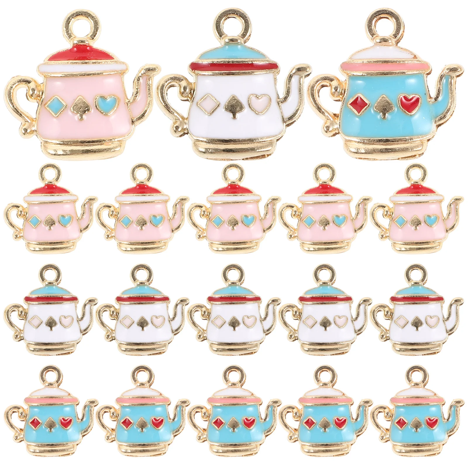 

30Pcs Hanging Teapot Decor Charms for Jewelry Making Creative Personalized Gifts Accessories Charms for Jewelry Making