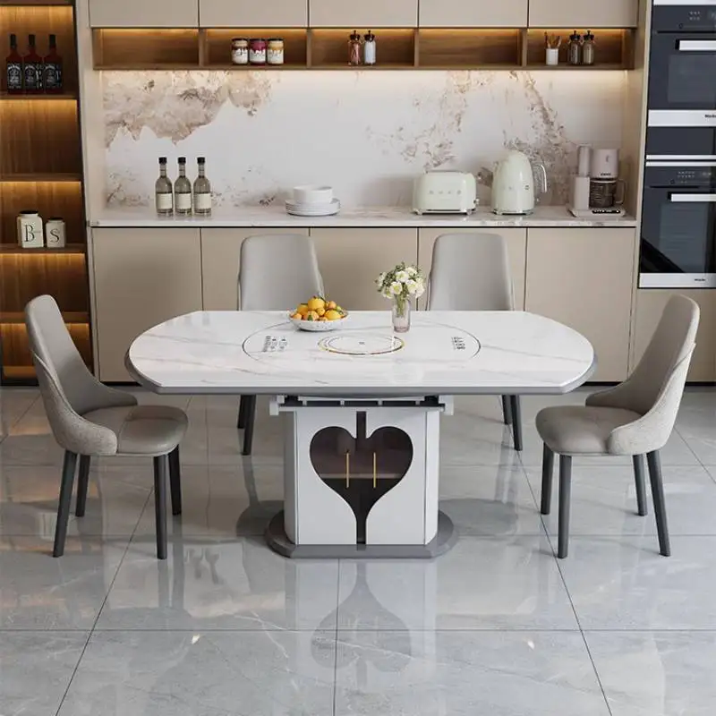 Small Space Dining Tables White Items Italian Expandable Extending Dining Tables Modern Nordic Mesas Comedor Furniture For Home