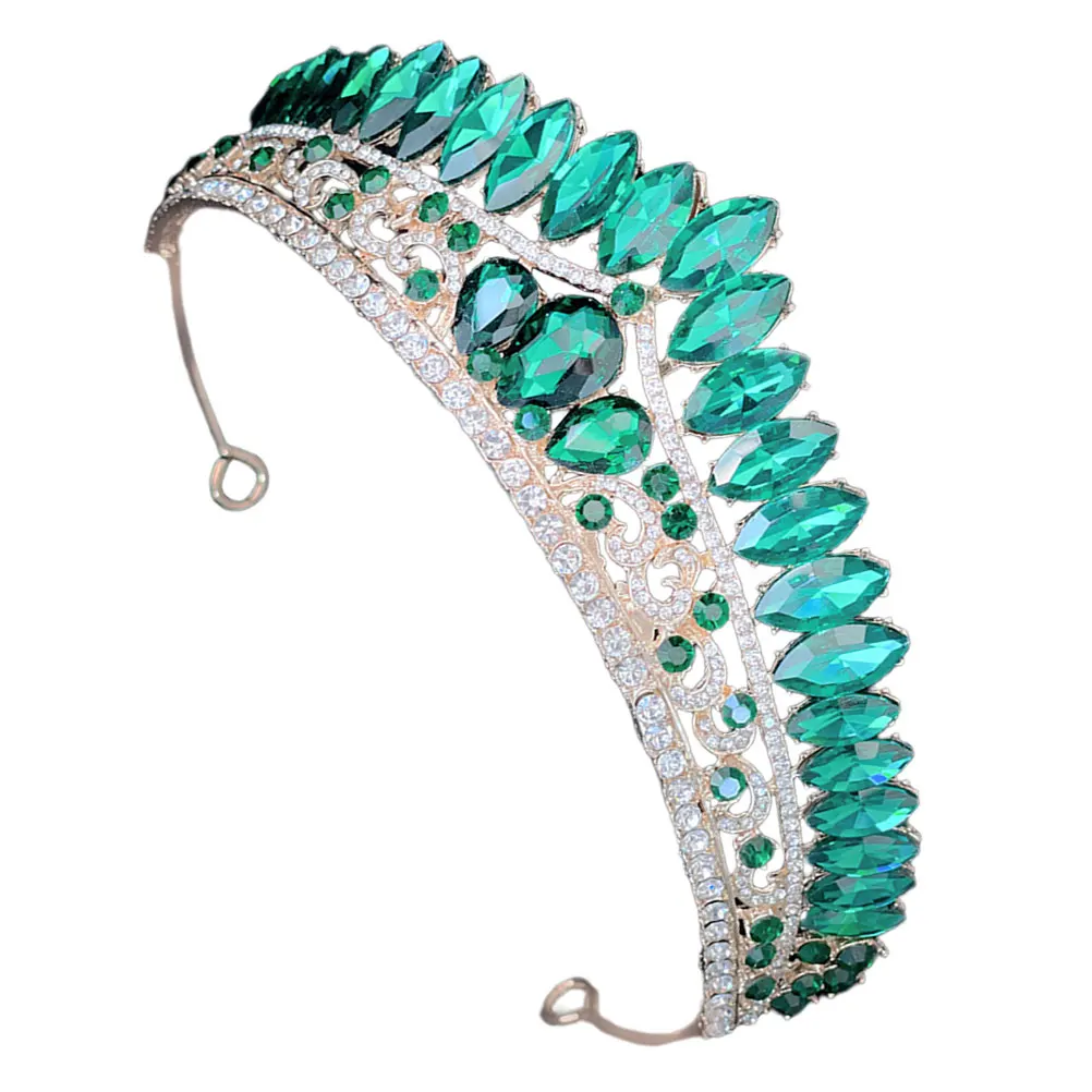 

Rhinestone Crown Charming Bridal Tiara Headband Wedding Headpiece Birthday Party Hair Piece Tiara Crown Bridal Headband