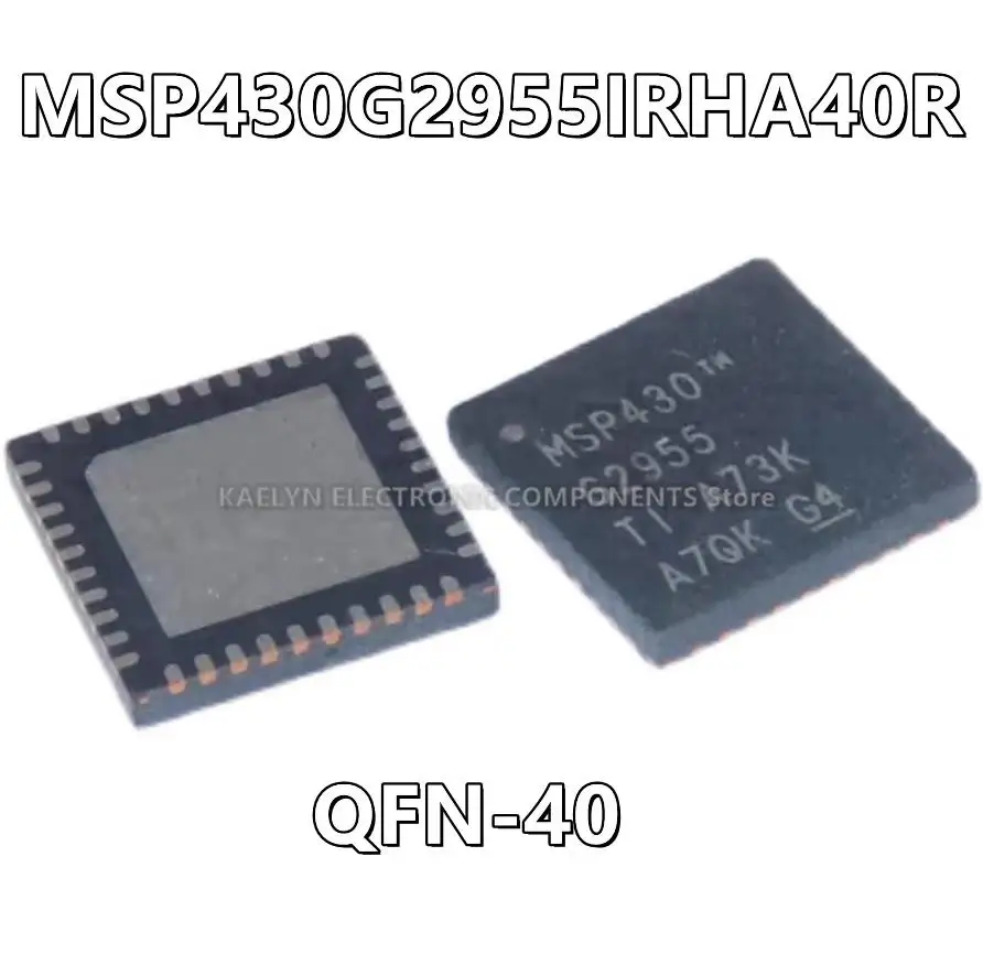 

10 шт./лот MSP430G2955IRHA40R MSP430G2955 MSP430 CPU16 MSP430G2xx микроконтроллер IC 16-бит 16 МГц 56 КБ (56 К x 8) FLASH 40-VQFN