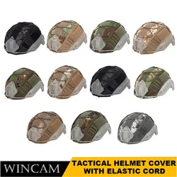 Tactical Camo Helmet Cover for FAST Airsoft Helmets Paintball Wargame Gear Ballistic Helmets Cover 11 Colors