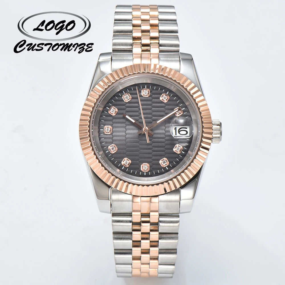 Customizable personalized logo watch NH35 watch 39mm/36mm case automatic mechanical watch suitable for NH35 movement