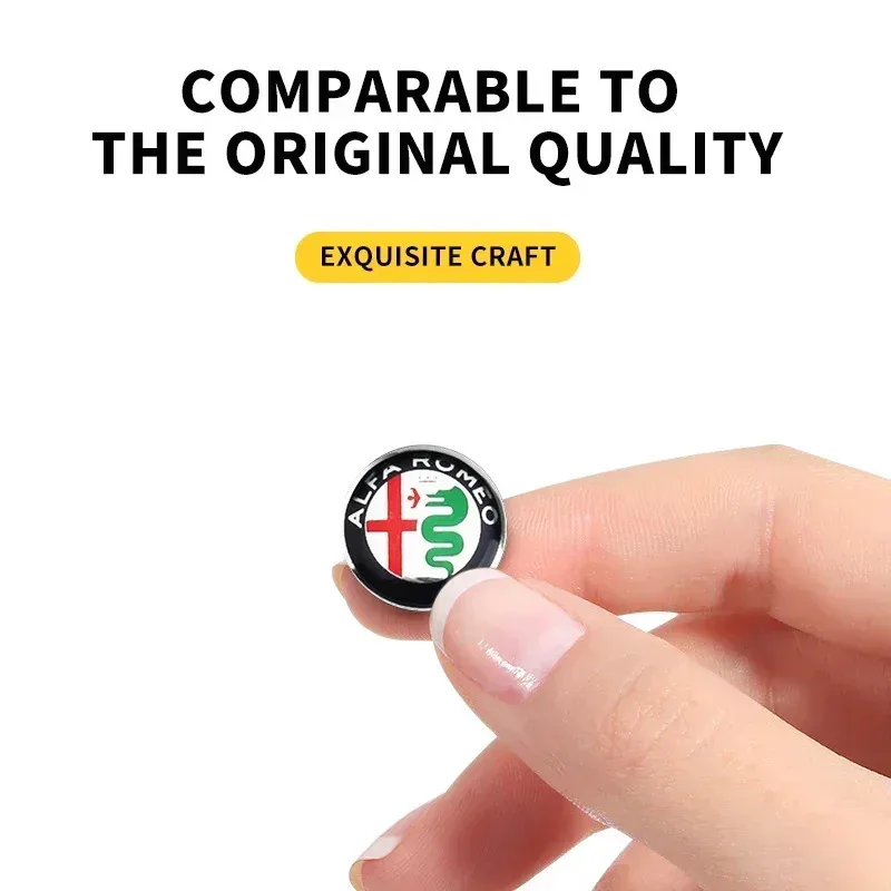 2/5/10pcs Car Key Emblem Sticker Logo Auto Key Sticker Emblem Decoration Decals For Alfa Romeo Sportiva  Mito 147 GT Accessories
