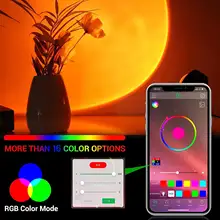 Rainbow Sunset LED Night Light Projector #4