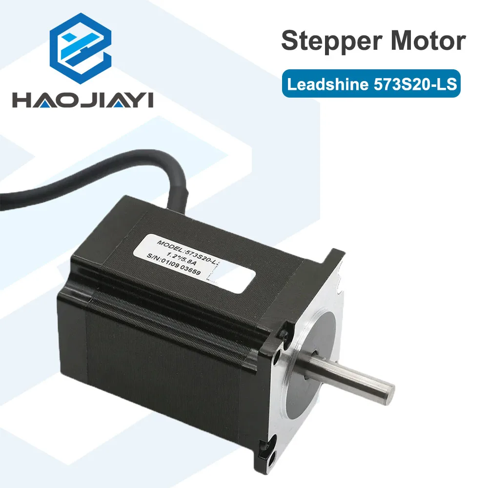 

HAOJIAYI Leadshine 3-фазный шаговый двигатель 573S20-LS 573S10-LS для гравировального фрезерного станка с ЧПУ