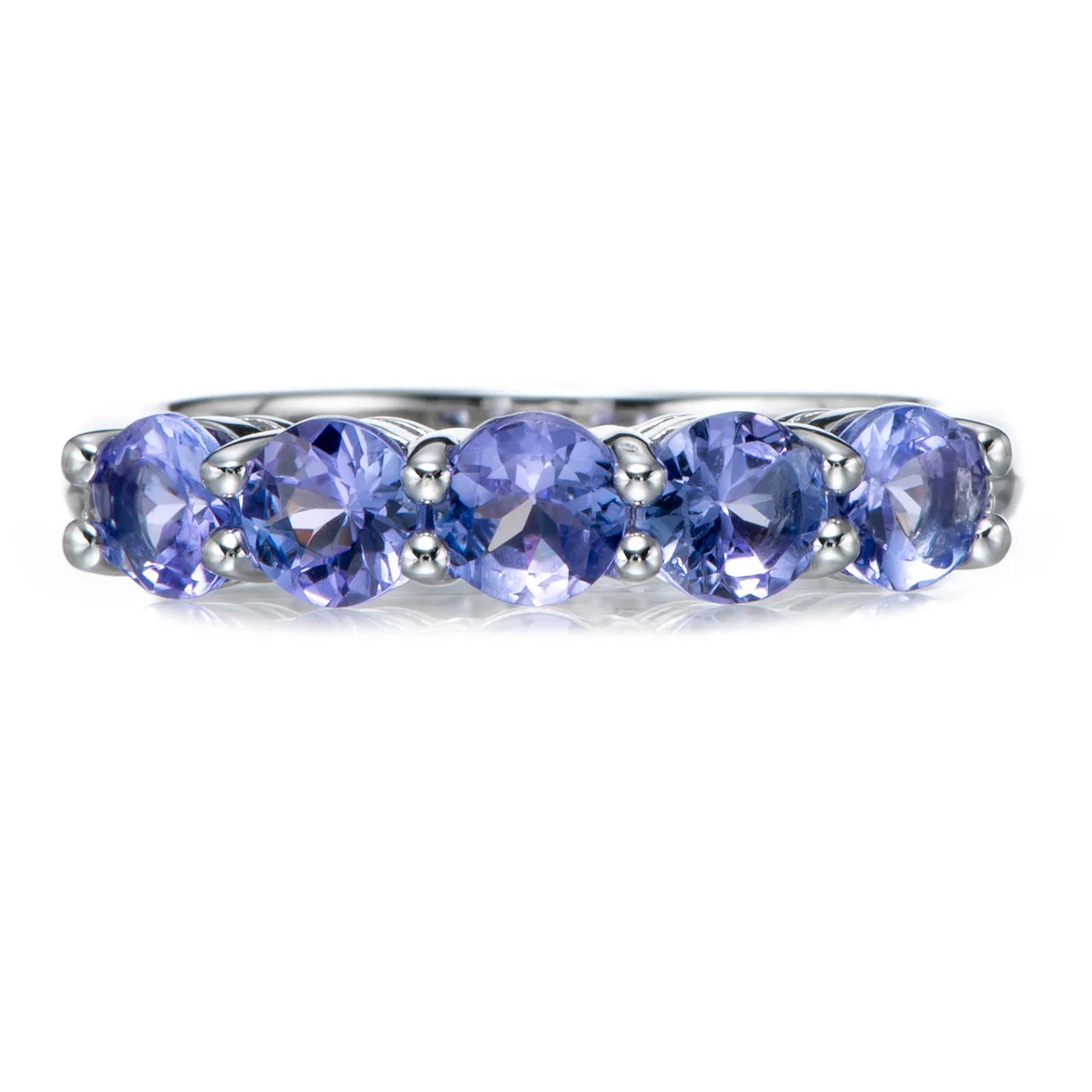 

Tanzanite Rhodium Over Sterling Silver Ring 1.33ctw