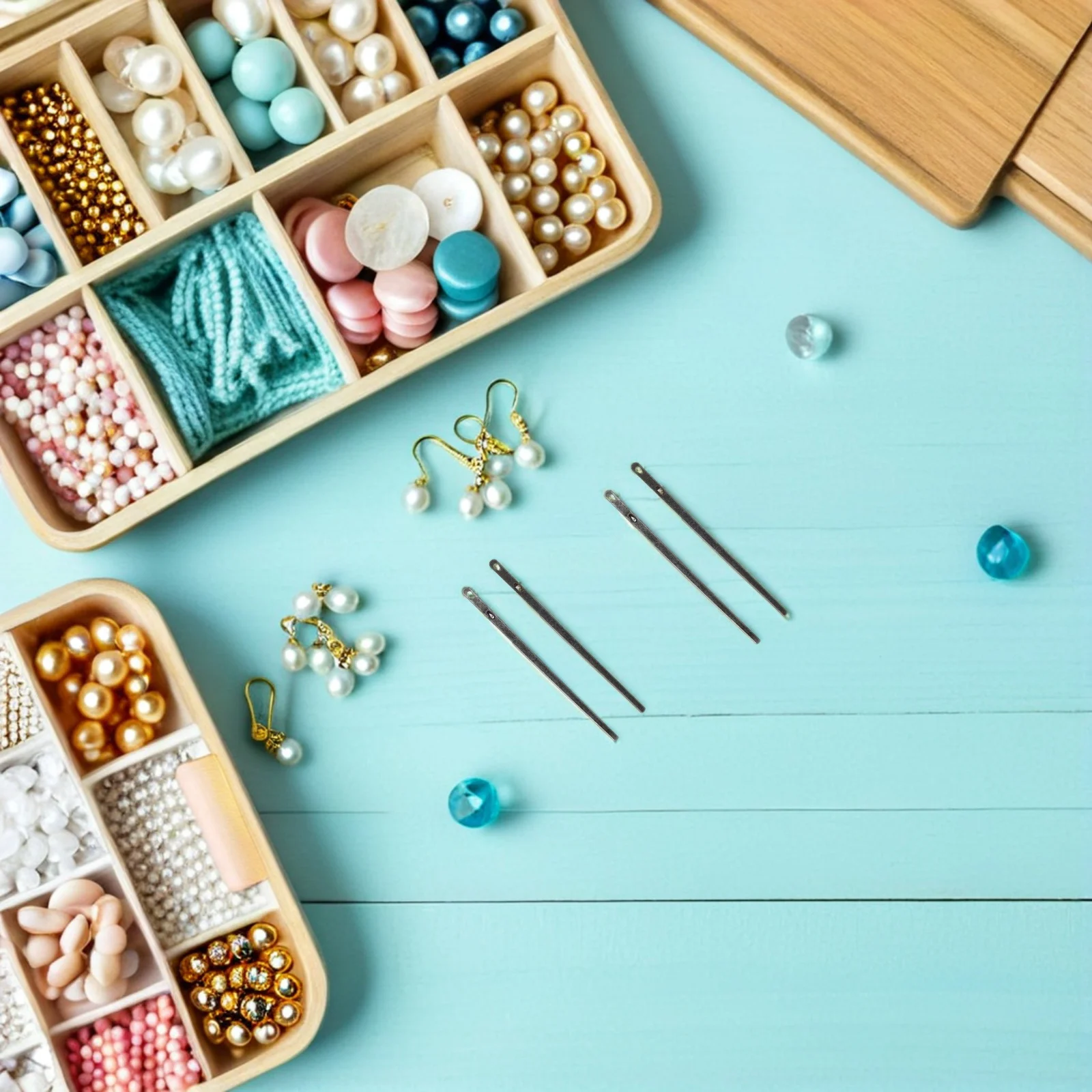 

6Pcs Crafting Tools Metal Lacing Needles for Hand Stitching Heavy Duty Sewing Needle Set Double Hole Single Hole for DIY