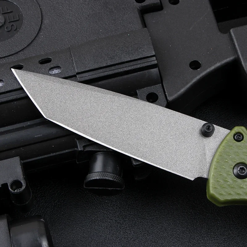 New 537 Bailout Folding Pocket Knife S35V Tanto Blade Nylon Fiber Handles EDC Tactical Knives Outdoor Camping Hunting Sharp Tool