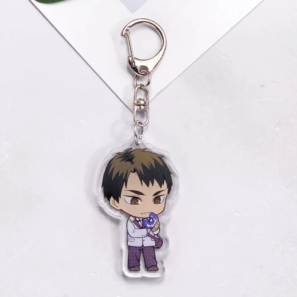 شخصيات الرسوم المتحركة Haikyuu! الاكريليك مضحك شعبية المفاتيح الاكسسوارات حقيبة سحر حقيبة الظهر قلادة حلقة رئيسية المشجعين الأصدقاء الهدايا #3
