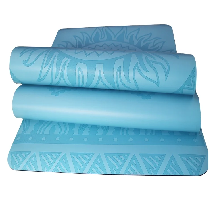 

Eco-Friendly Custom Engraved 4mm Natural Rubber Yoga Mat Sustainable Fitness Pilates Equipment