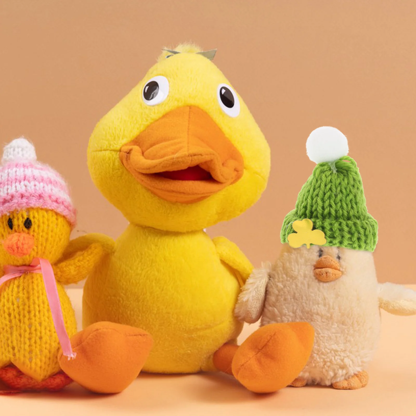 

20 Pcs Mini Duck Hat Hats Irish Theme Party Christmas for Cap Knit Plants Santa