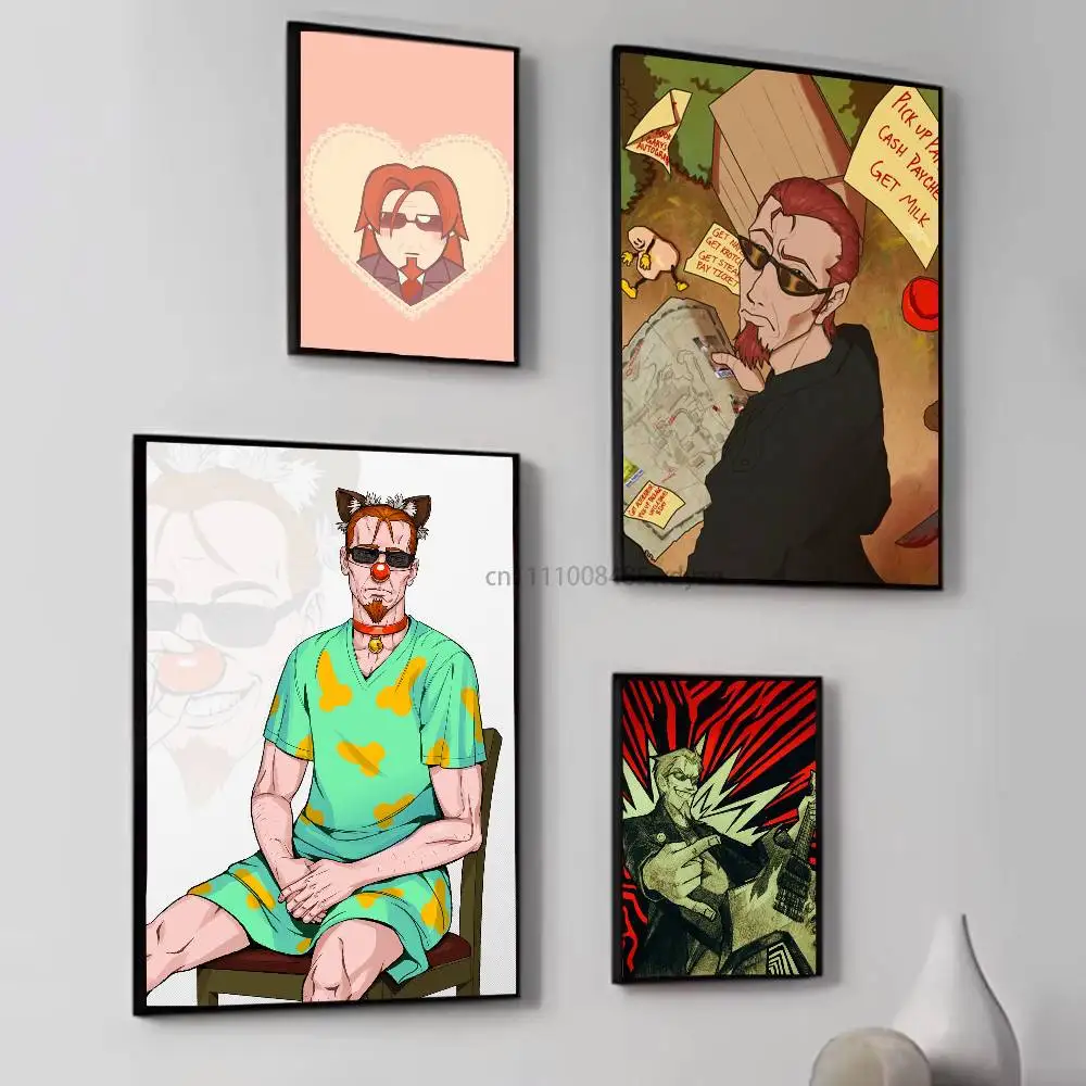 

The P-Postal D-Dude Classic Wall Art, Canvas Print Poster, Suitable for Home, Living Room, Room Decoration Painting