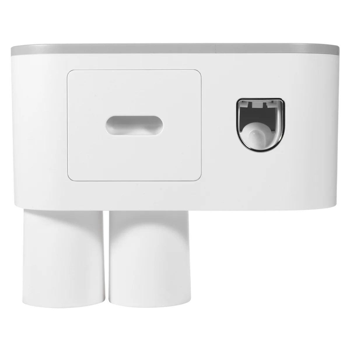 

1pc Toothbrush Storage Rack Set Abs Overhang Drain Design Bathroom Kitchen Organizer For Toothbrushes Gargle Cup Washing Rack