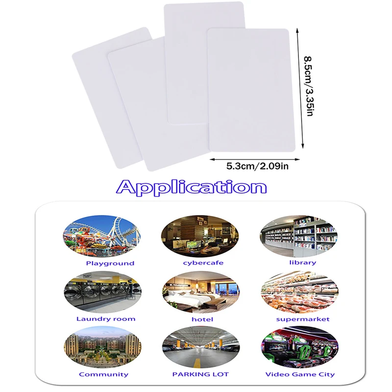 

10 шт. перезаписываемая RFID-карта 125 кГц T5577/5200/EM4305, пустая карта, ПВХ-теги, умный контроль доступа, ключ-карта, программа для чтения, клон карты