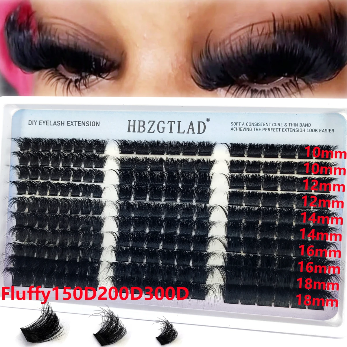 AMSDCN 30Row 60D-300D 8D Fluff - огляд і ціна Eyelash Extension Equipment