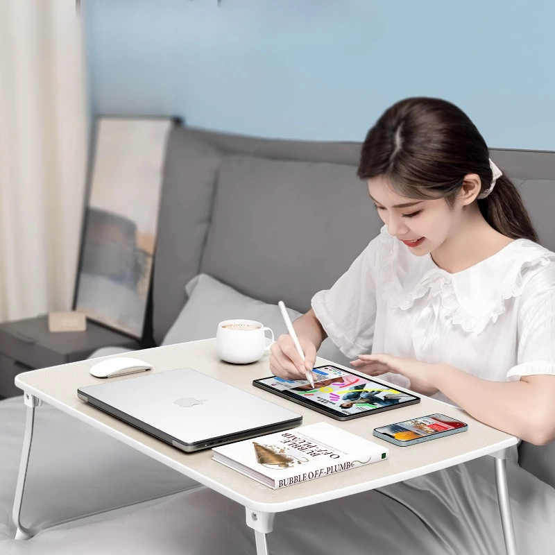 Portable Folding Laptop Desk Bed Tray Table Dorm Study Writing Desk Office Notebook Stand