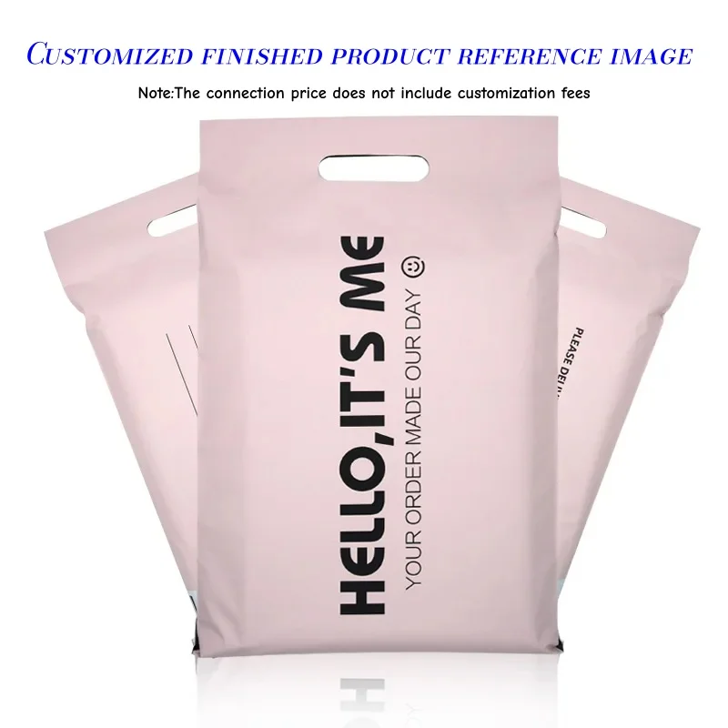 

100 шт. самоклеящихся герметичных пакетов для экспресс-доставки, водонепроницаемые, пыленепроницаемые, для упаковки подарков и отправки товаров, с ручкой